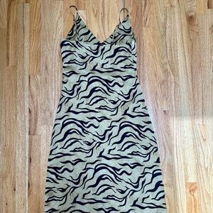 Printed slip dress NWOT